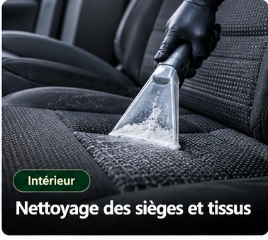 Nettoyage ciblé d’un siège en tissu